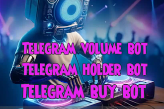 develop solana, evm, sui bundler bot, volume, holder, rank bot
