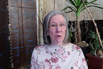 record realistic female spokesperson video senior woman ugc testimonial video