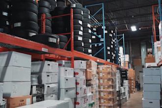create logistics warehouse truck and delivery promo video