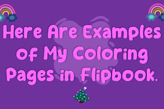 make kids coloring book with custom book cover for KDP book