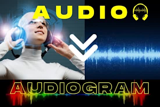 change your audio to audiogram waves