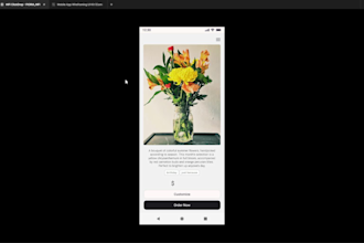 design an app layout and create a prototype for your product in figma
