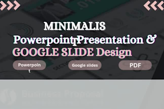design a minimalist powerpoint presentation or google slides