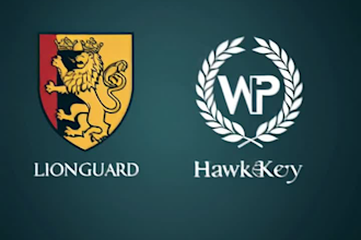 custom heraldic and monogram