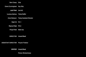 create rolling end credits for your movies or series
