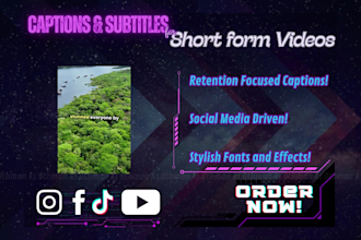 create captions for your social media reels or videos