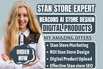 stan store design, beacons ai, payhip, gumroad, stan store, stan store marketing