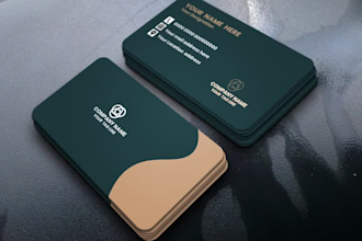 design modern minimalist business cards, stationary and logo of your business