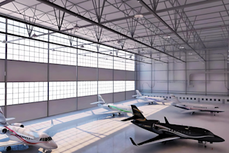do 3d airport design, airport hanger, aircraft hanger, private airport design