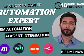 setup automation on make com n8n vapi ai integration make com scenerio in 48 hrs