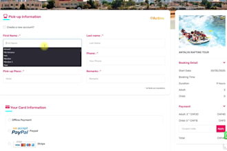develop a travel booking system for a tour agency