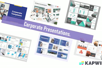 design modern powerpoint, pitch decks, and business slides