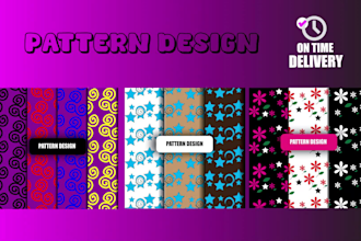create seamless floral clothing and textile pattern design