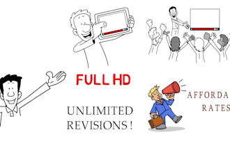 create a whiteboard animation explainer video or doodle video