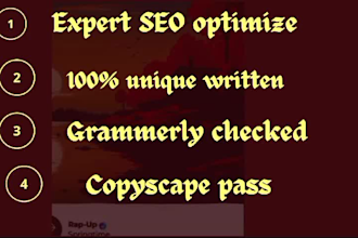 write professional copywriting and SEO website