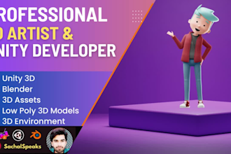 professional low poly 3d modeling services using blender