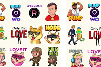 do animated dc sticker emoticon crypto sticker telegram sticker GIF sticker pack