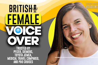 record your british female commercial voice