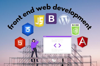 do completely custom wordpress website front end development