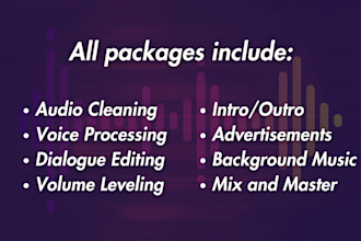 make your podcast or audio sound professional and clean