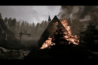 create 3d game environment  3d environment and landscape in blender or maya