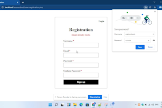 php register and login form with mysql