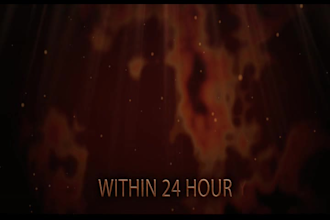 create intro video with  flame animation