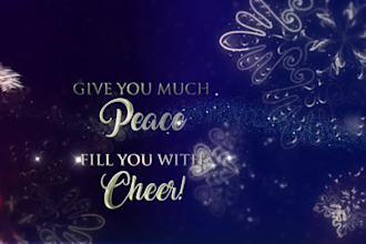 create video with christmas and new year wishes