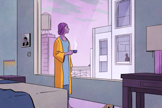 create a stylized cartoon or comic strip