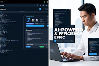 develop fast custom web apps in laravel reactjs and python with ai