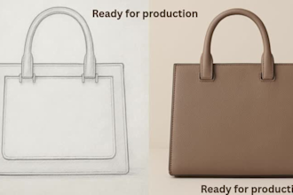 design handbag tech pack fashion design tote bag flat sketches