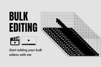 do bulk video editing