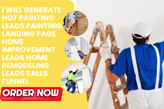 generate hot painting leads painting landing page home improvement solar leads