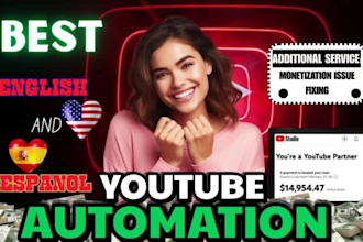 create monetizable youtube cash cow channel cash cow videos, english and spanish