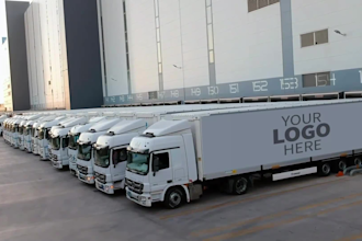 create truck logistics warehouse promo video