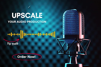 clean up, edit and master audio for podcast and audiobooks for audible audio mix