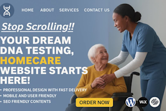 home care website, home care leads, home care logo, health care website