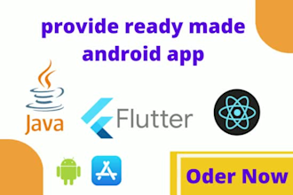 create ready made android and ios apps with source code
