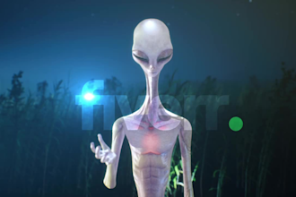 do an amazing alien logo reveal