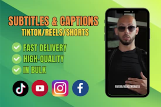 add captions to your tiktoks, reels, and shorts
