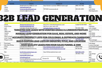 do b2b lead generation, verified emails, lead generation