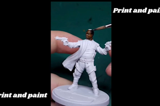 print and paint warhammer minifigure full custom model dnd toy