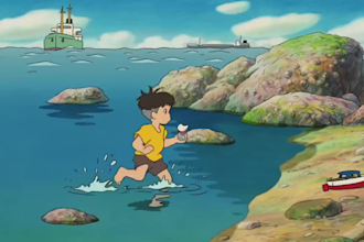 2d traditional animation studio ghibli, storyboarding, cel shaded animation