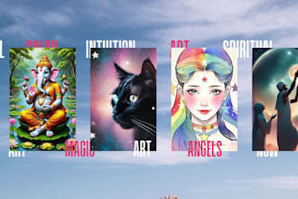 create a customized spiritual digital art design