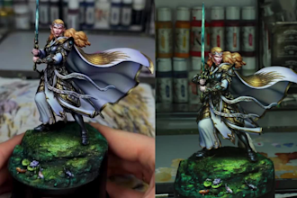 do miniature painting cosplay painting toy printing warhammer painting