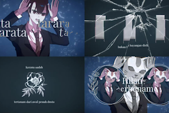 create anime style vtuber utaite youtaite music video