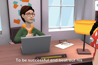create a cartoon promo video for instagram post and stories in 1 hour