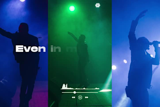 create animated lyric music video for your song in 48 hours