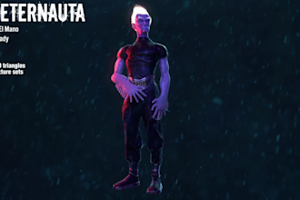 model game ready 3d characters with pbr textures