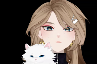 design and rig a vtuber model in live2d, for vtube studio